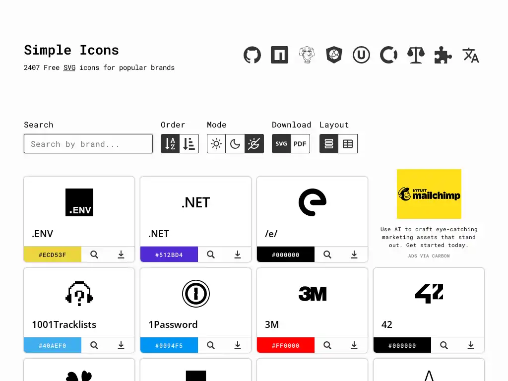 Photo of resource Simple Icons